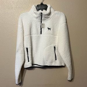 PINK Sherpa Quarter Zip